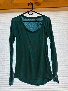 Green Calia long sleeve shirt, size small